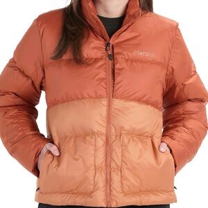 Marmot Women's Guides Down Dual-Shade Orange Puffer Jacket